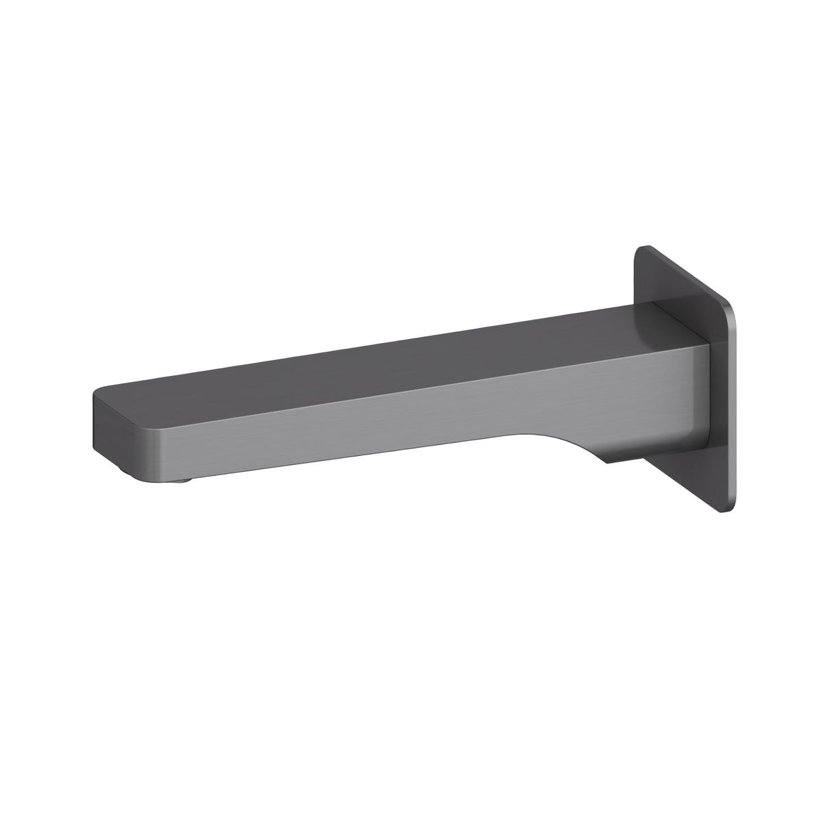 Aquavit  brushed gunmetal wall-mounted solid brass bath spout AT210054