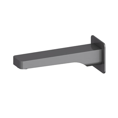 Aquavit  brushed gunmetal wall-mounted solid brass bath spout AT210054