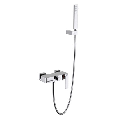 Stylish Solid Brass Bath Shower Mixer Set with 1-way Brass Hand Shower AT210123