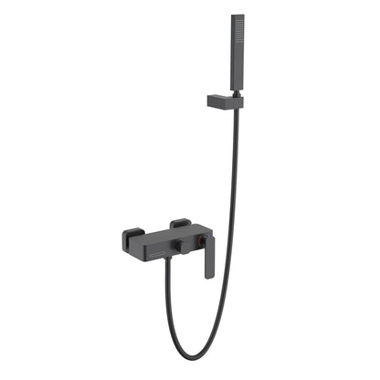 Stylish Solid Brass Bath Shower Mixer Set with 1-way Brass Hand Shower AT210123