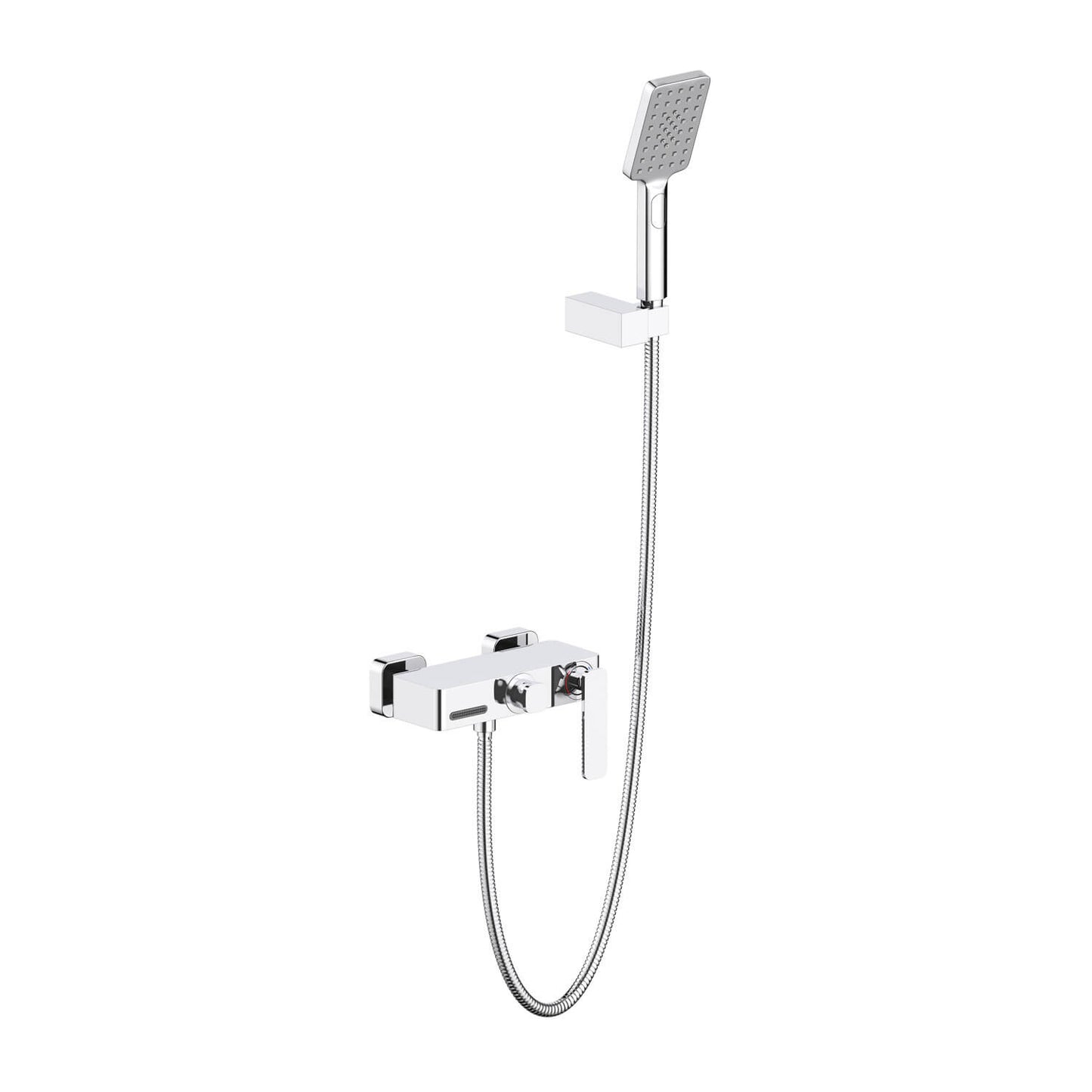 Aquavit Apple chrome waterfall bath shower mixer set with three-function hand shower AT212201