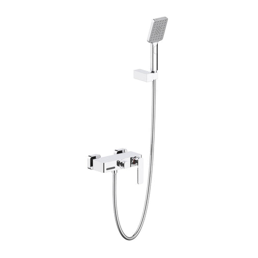 Aquavit Apple chrome waterfall bath shower mixer set with three-function hand shower AT212201