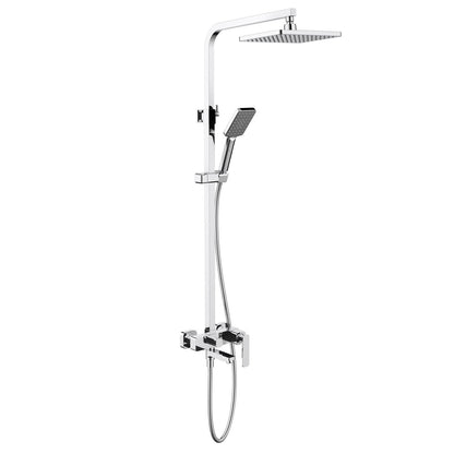 Aquavit Apple chrome three-outlet shower column with swivel spout AT216301