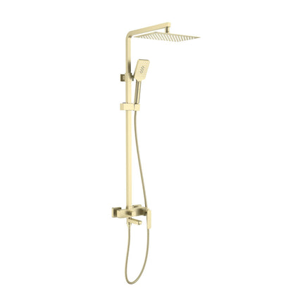 Aquavit Apple brushed gold three-outlet shower column with ultra-slim SUS304 head shower AT216302