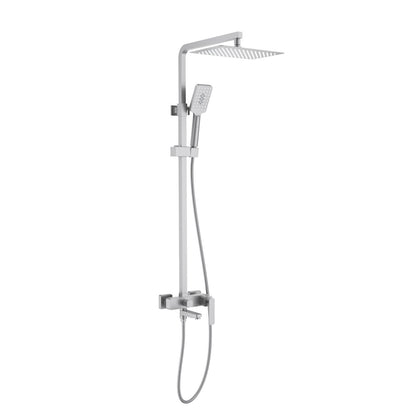 Aquavit Apple brushed nickel three-outlet shower column with ultra-slim SUS304 head shower AT216302