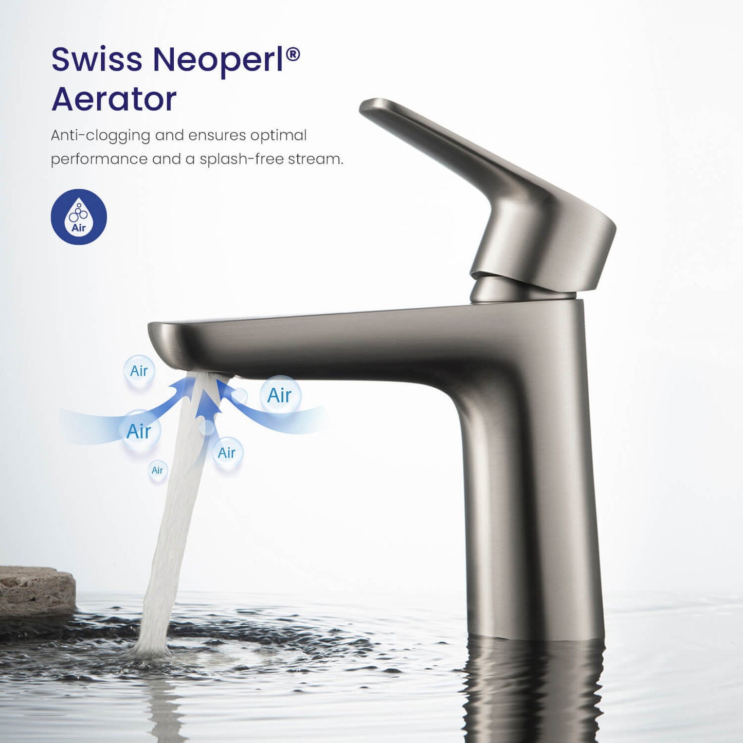 Harmony single handle basin faucet AT220011