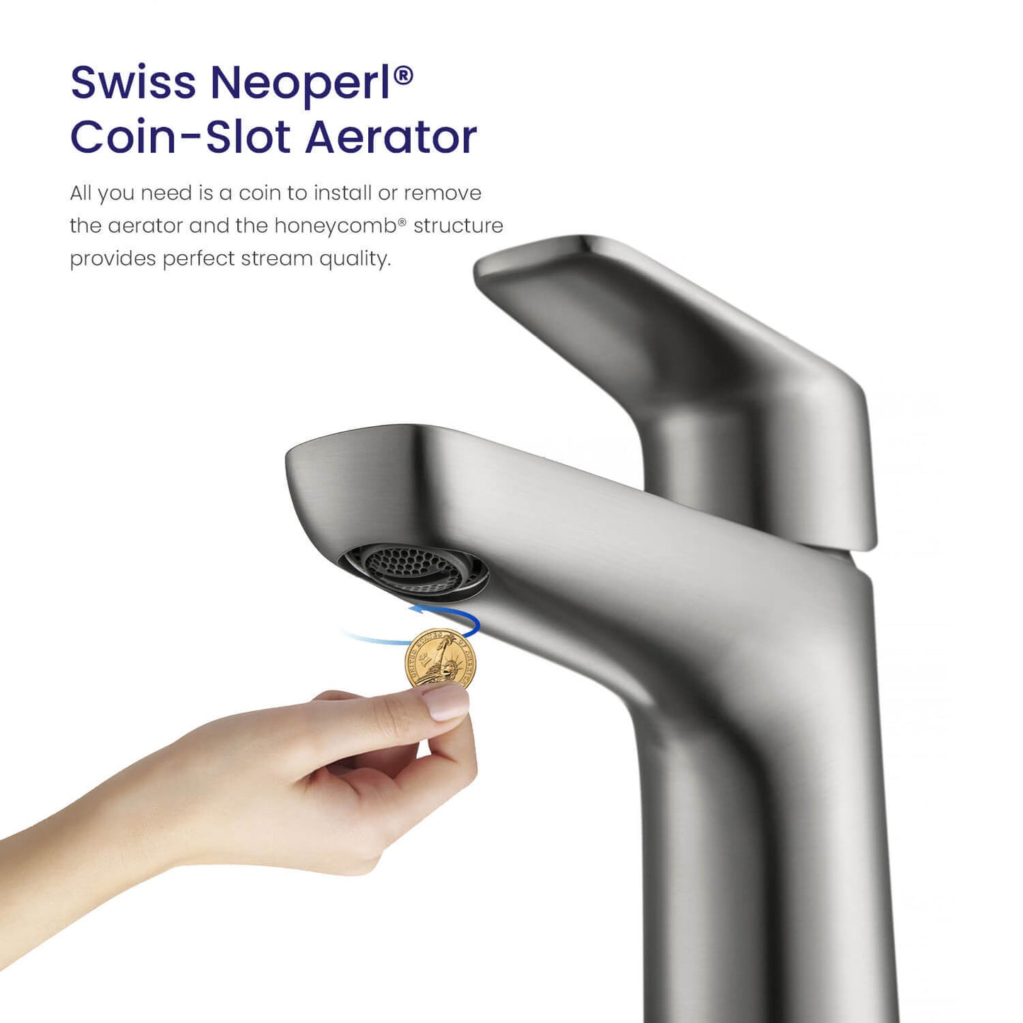 Harmony single handle basin faucet AT220011