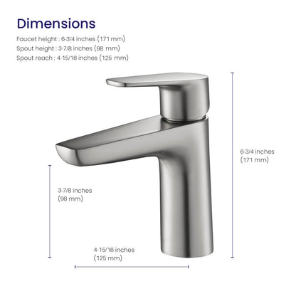 Harmony single handle basin faucet AT220011