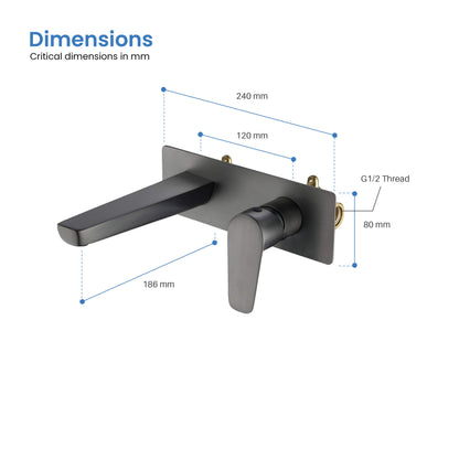 Harmony Series Wall-Concealed Basin Mixer AT220015
