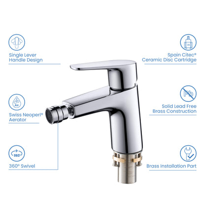 Premium Brass Bidet Faucet with Spain Citec Cartridge AT220031