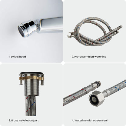 Premium Brass Bidet Faucet with Spain Citec Cartridge AT220031