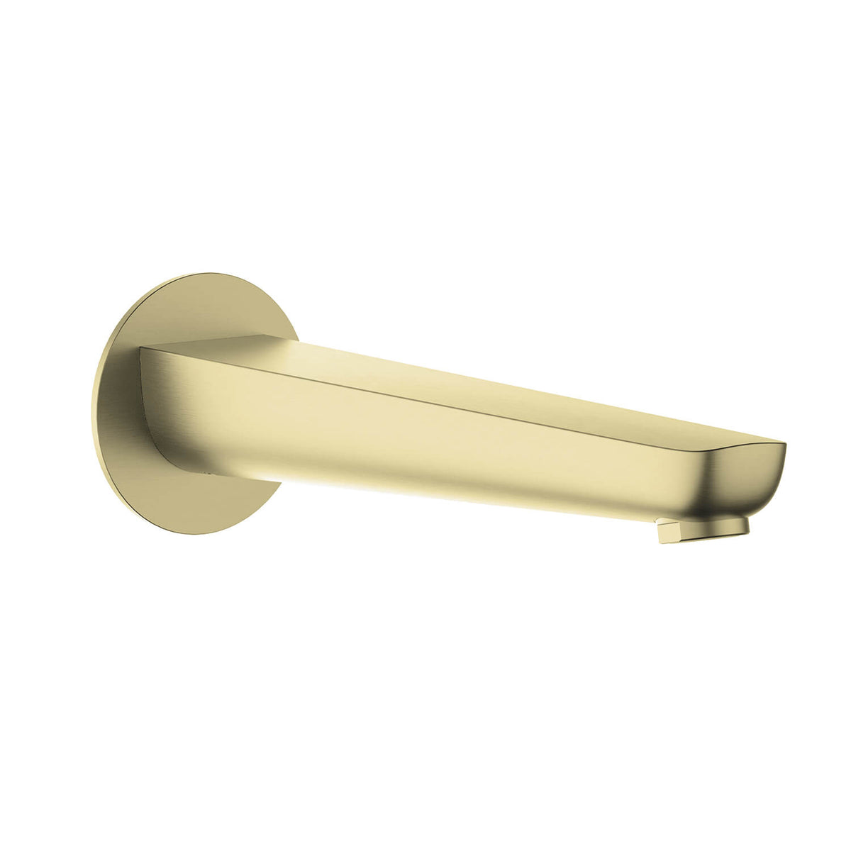Aquavit Harmony brushed gold 220 mm wall-mounted bath spout AT220055