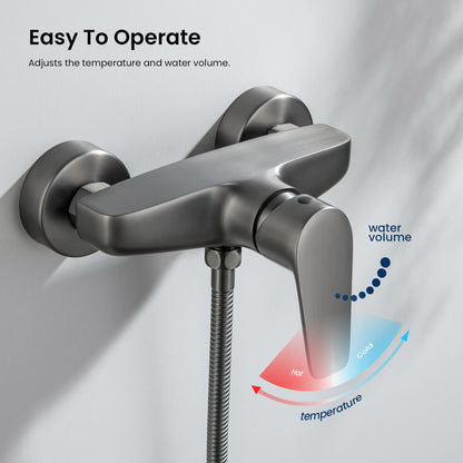 Aquavit Harmony single-lever shower mixer for easy temperature and flow control AT222100