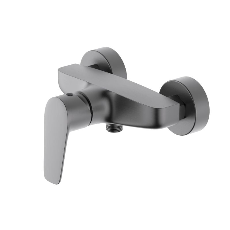 Aquavit Harmony brushed gunmetal solid brass wall-mounted shower mixer AT222100