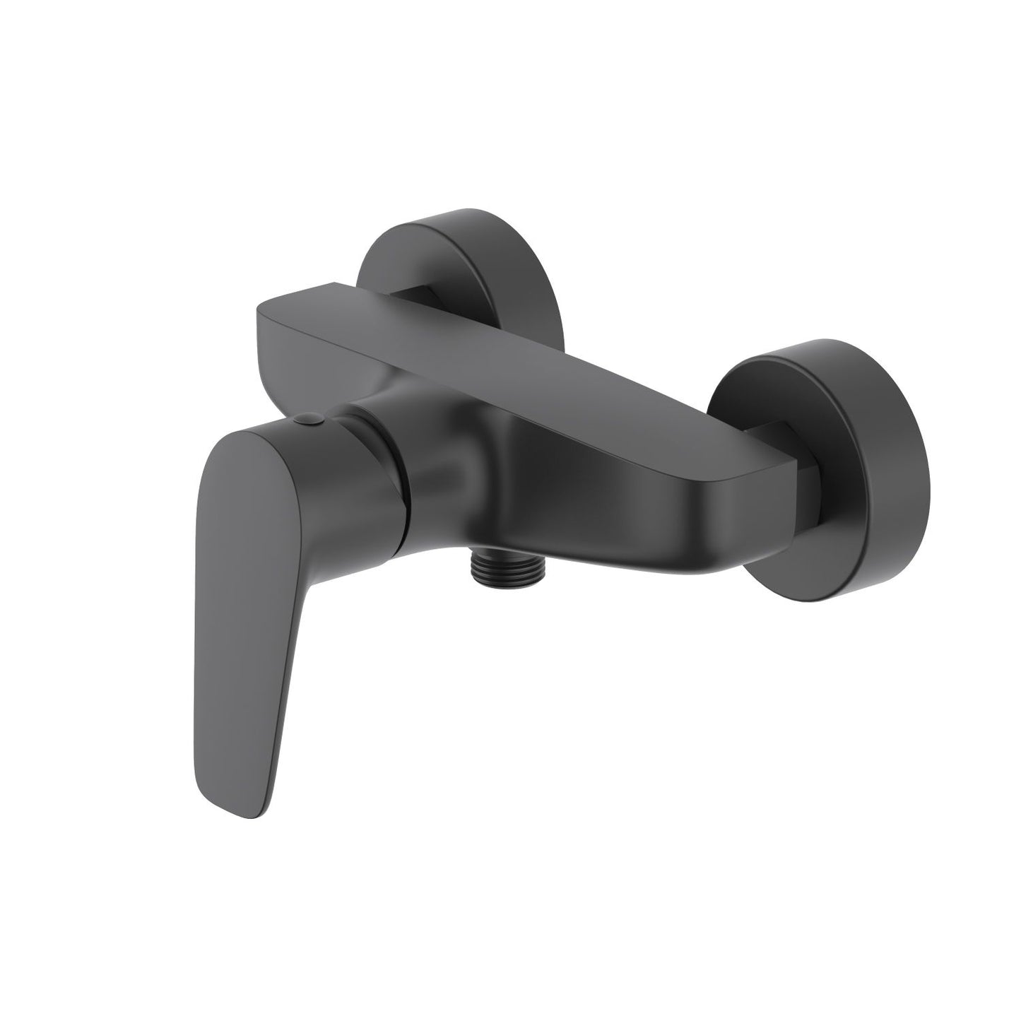 Aquavit Harmony matte black solid brass wall-mounted shower mixer AT222100