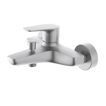 Aquavit Harmony brushed nickel solid brass wall-mounted bath shower mixer AT222200