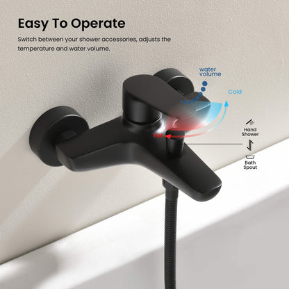 Aquavit Harmony single-lever bath shower mixer with easy temperature and flow control AT222200