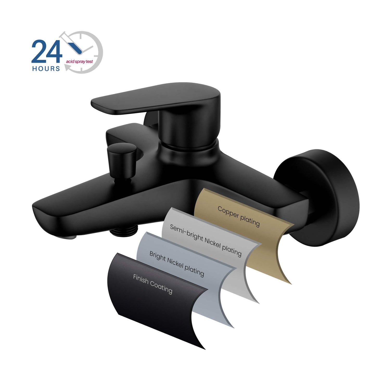 Aquavit Harmony AT222200 bath shower mixer multilayer finish construction