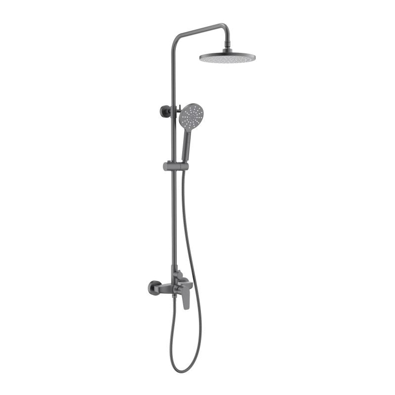 Aquavit Harmony brushed gunmetal two-outlet shower column AT226201