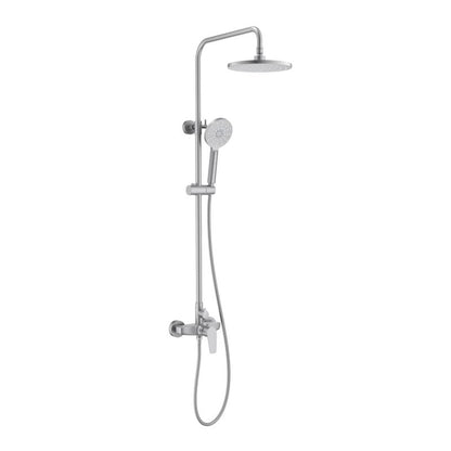 Aquavit Harmony Brushed Nickel two-outlet shower column with three-function hand shower AT226201