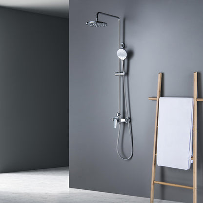 Aquavit Harmony two-outlet shower column installed in contemporary bathroom