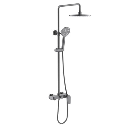 Aquavit Harmony Brushed Gunmetal three-outlet shower column with three-function hand shower AT226301