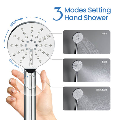 Aquavit Harmony three-function ABS hand shower spray modes
