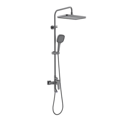 Matera Premium Brass Shower Column With ABS Head Shower & 3-Way Hand Shower AT230062
