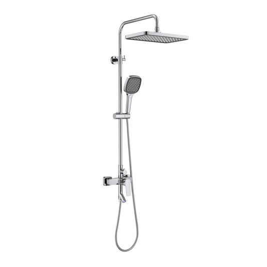 Matera Premium Brass Shower Column With ABS Head Shower & 3-Way Hand Shower AT230062