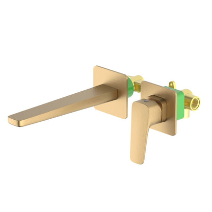 Matera Wall concealed basin mixer with square trim plate AT230215
