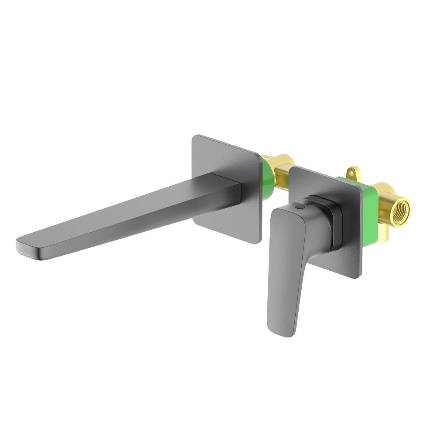 Matera Wall concealed basin mixer with square trim plate AT230215