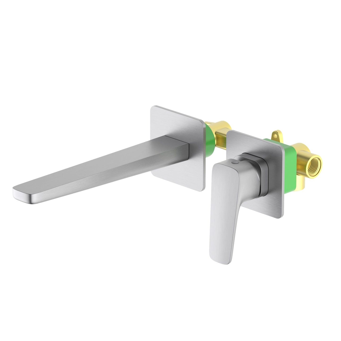 Matera Wall concealed basin mixer with square trim plate AT230215