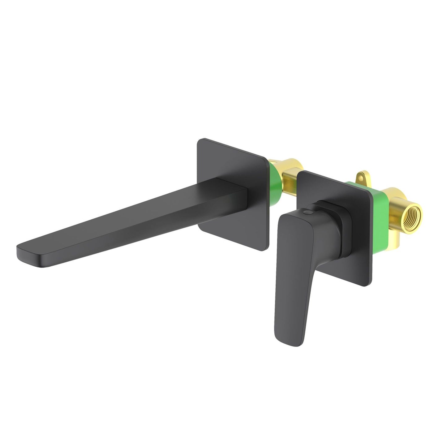 Matera Wall concealed basin mixer with square trim plate AT230215