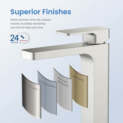 Infinity Single hole vessel basin faucet AT240012