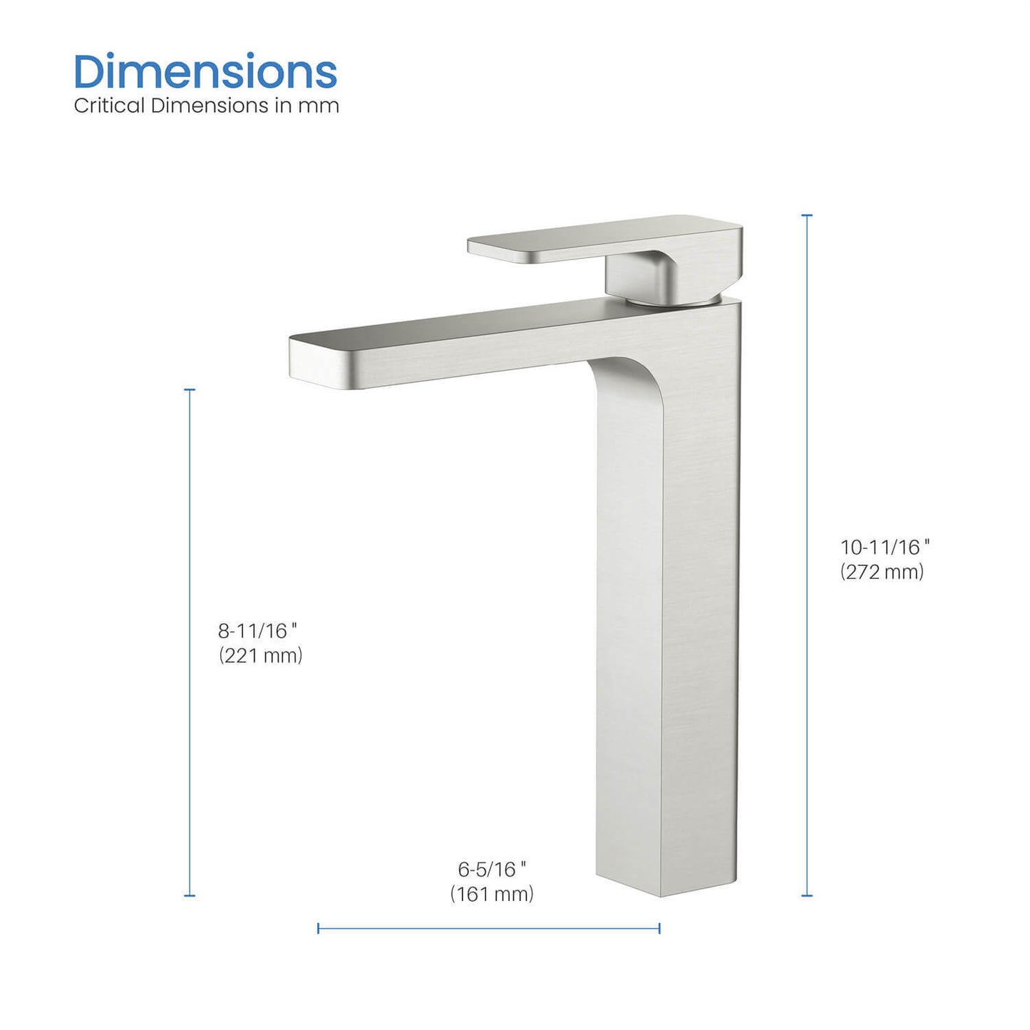 Infinity Single hole vessel basin faucet AT240012