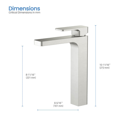 Infinity Single hole vessel basin faucet AT240012