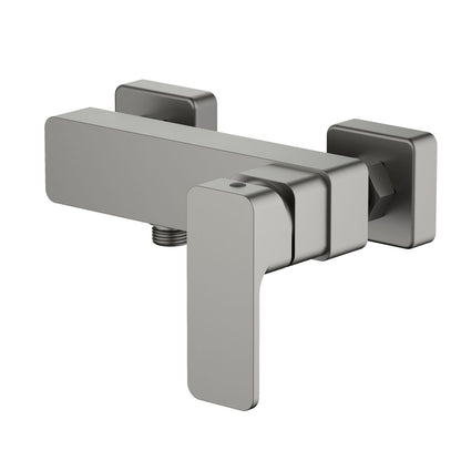Aquavit Infinity brushed gunmetal solid brass wall-mounted shower mixer AT242100