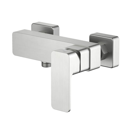 Aquavit Infinity brushed nickel solid brass wall-mounted shower mixer AT242100