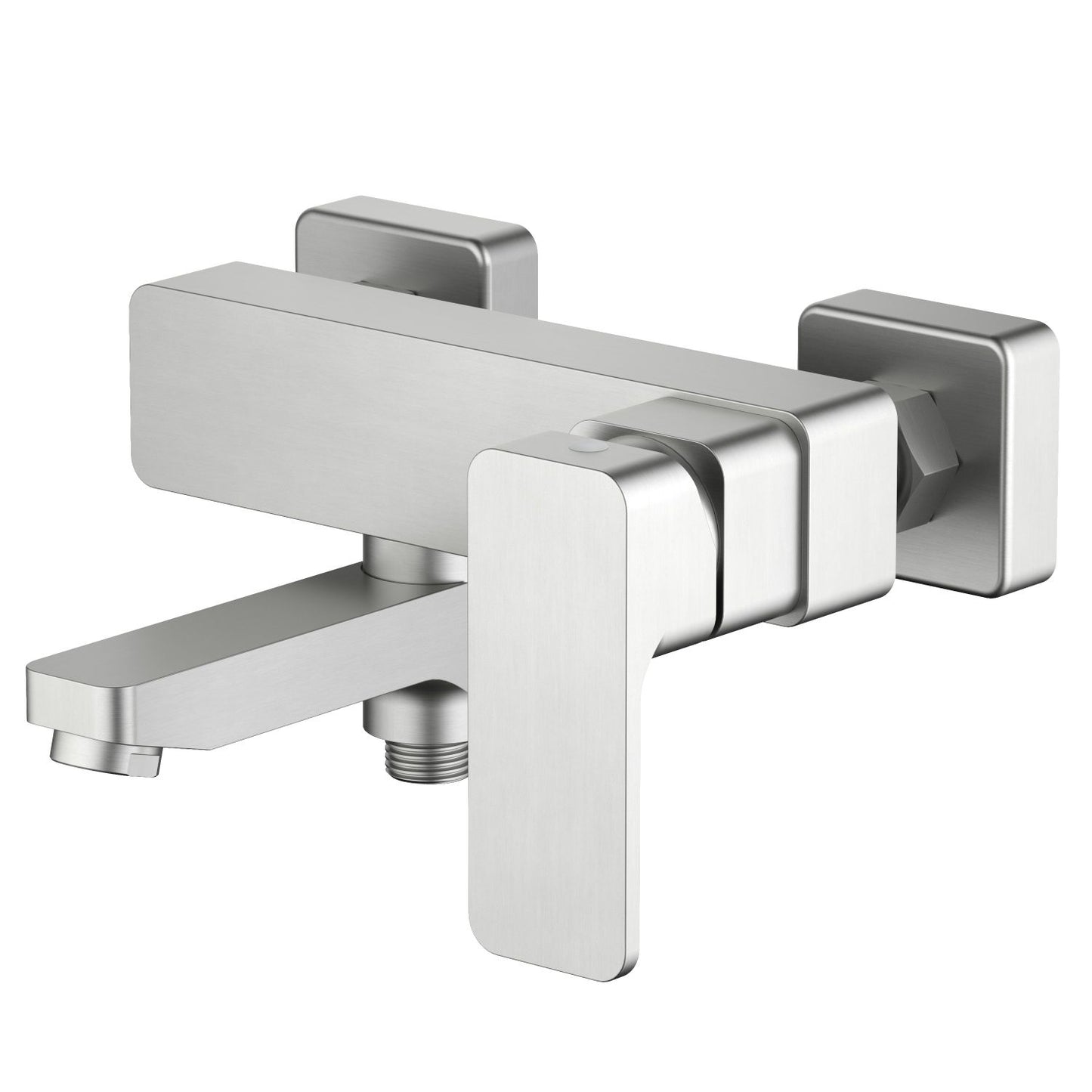 Aquavit Infinity brushed nickel solid brass wall-mounted bath shower mixer AT242200