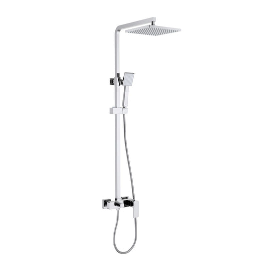 Aquavit Infinity chrome solid brass two-outlet shower column AT246201