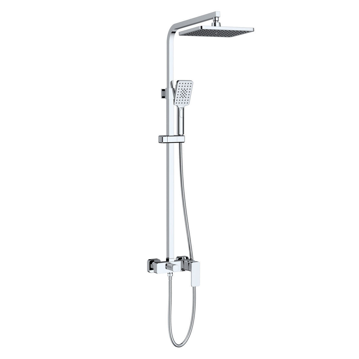 Aquavit Infinity chrome solid brass two-outlet shower column AT246202