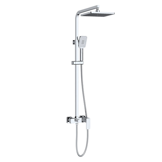 Aquavit Infinity chrome solid brass two-outlet shower column AT246202