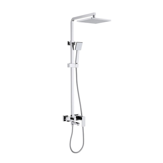 Aquavit Infinity chrome solid brass three-outlet shower column AT246301