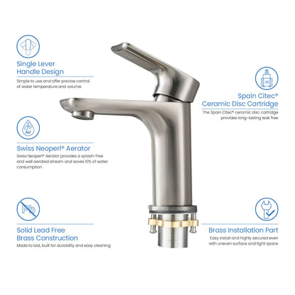 Vision single handle basin faucet AT250011