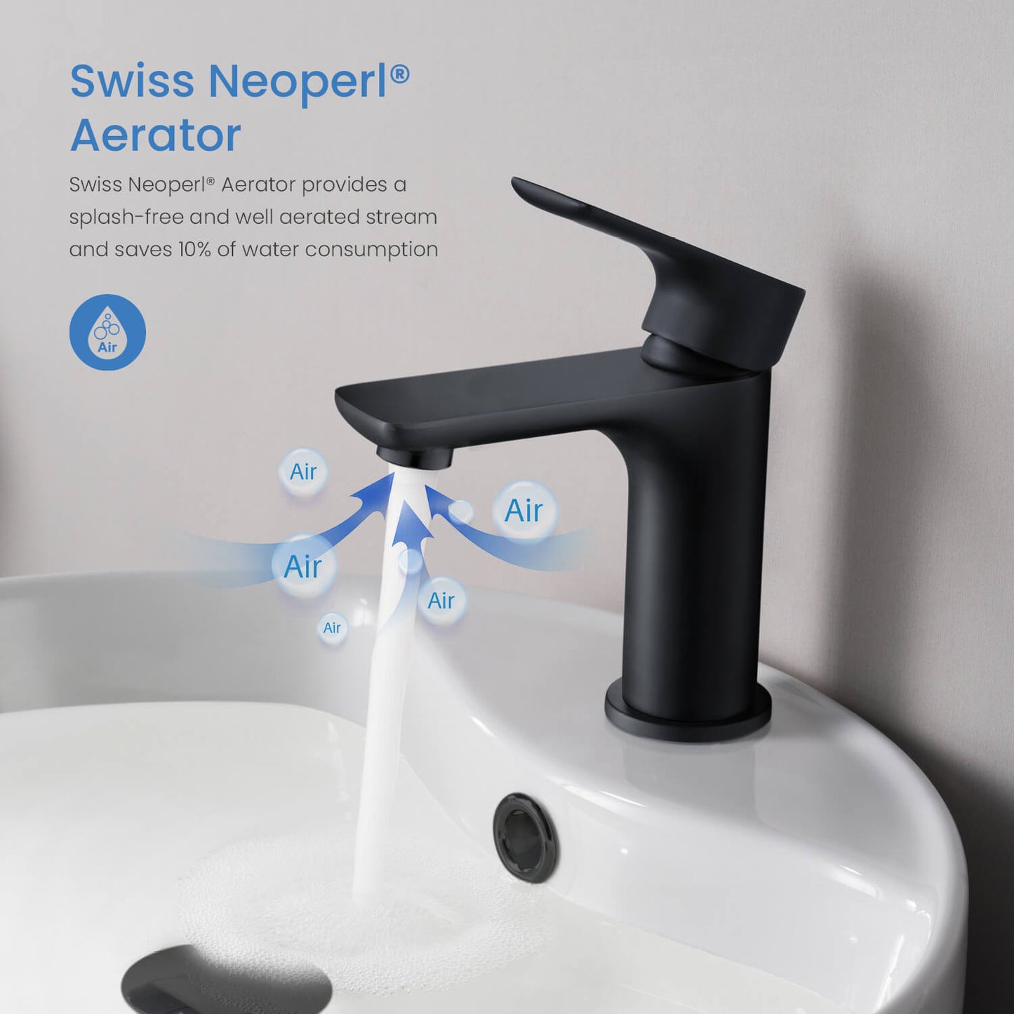 Vision single handle basin faucet AT250011