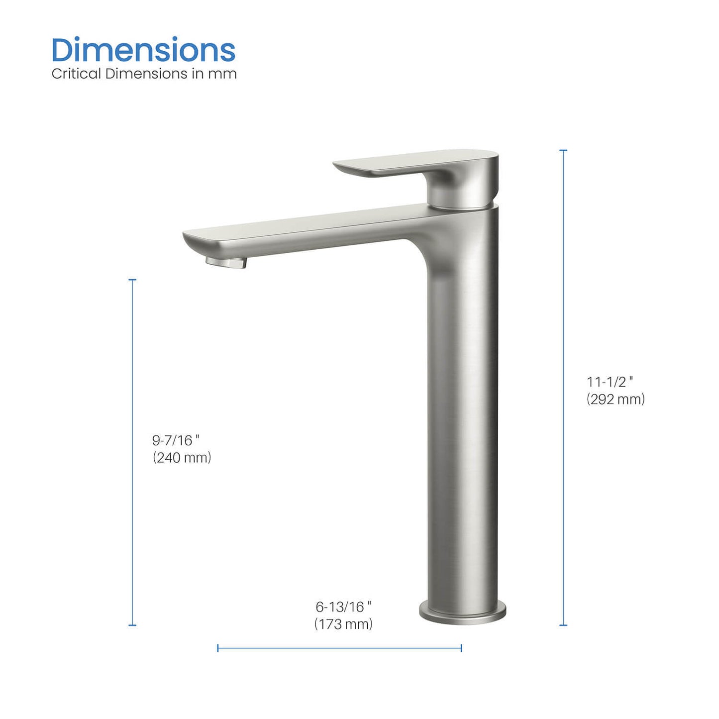Vision single handle high basin mixer AT250012