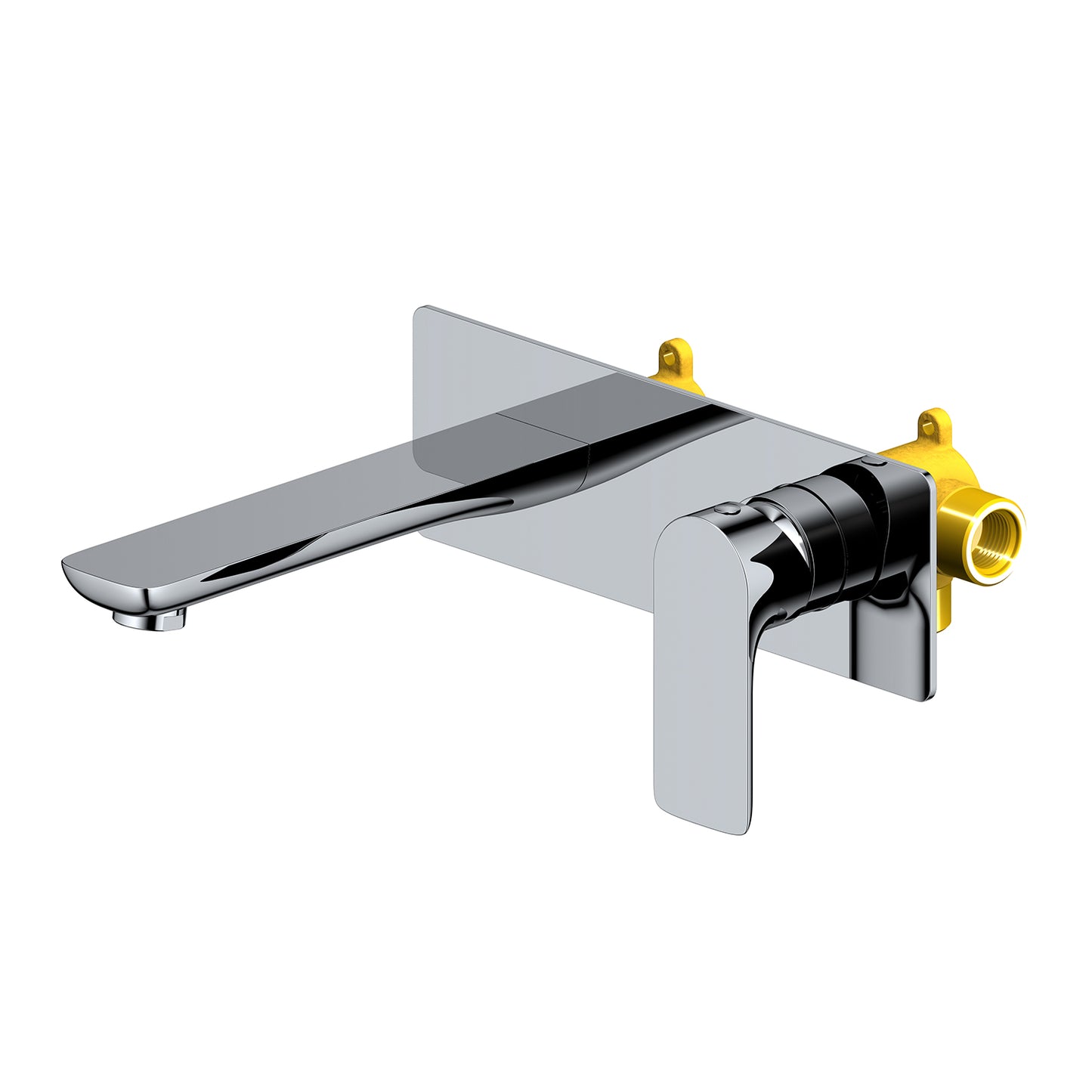 Vision Series Soft-Contemporary Wall-Concealed Basin Mixer AT250015