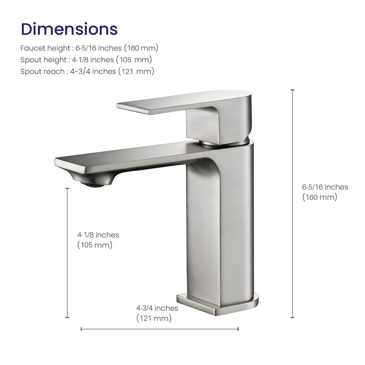 Ventus single handle basin faucet AT270011
