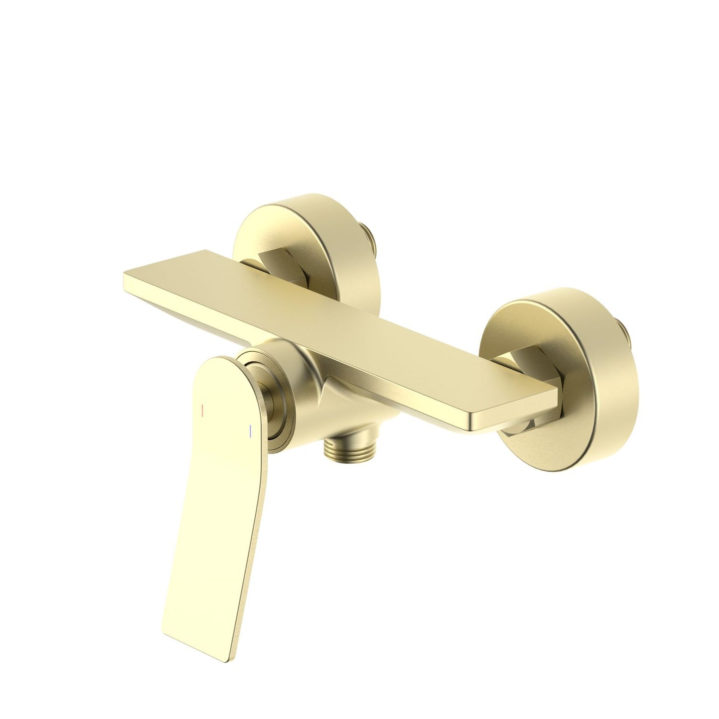 Aquavit Flow brushed gold solid brass wall-mounted shower mixer AT282100