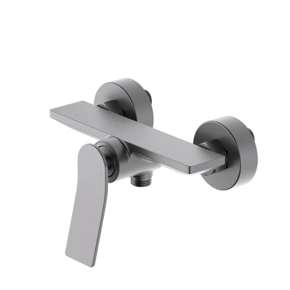 Aquavit Flow brushed gunmetal solid brass wall-mounted shower mixer AT282100